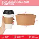 16 oz 100 Pack Coffee Cups with Lids and Sleeves, Hot Paper Coffee Cups with Lids, Disposable To Go Cups with Lid for Coffee, Tea, Hot Chocolate, Ideal for Cafes, Offices and Travel
