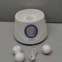 Automatic Dog Ball Launcher, Dog Ball Throw Launcher, 3 Adjustable Distance 20-45FT, with 6 2.3-inch ETPU Balls, for Small/Medium Dogs, Indoor and Outdoor Interactive Toys (Blue)