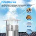 6Inch Chimney Cap,6/7/8/10 Inch Adjustable Stainless Steel Chimney Cap,304 Steel Round Rain Cover with Mesh Screen,Universal Cone Top Roof Cap for Wood/Oil Stove Vent,Weatherproof & Easy Installation