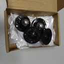 PlusRoc 4 Pack Anti-Rust Wheels Stainless Steel Self Adhesive Caster Wheels for Kitchen Appliance Rollers Sliders Mop Bucket, Load Capacity 28LBS Per Wheel for Furniture