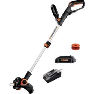 WORX Cordless String Trimmer & Lawn Edger, 12'' Electric Weed Wacker with Command Feed, 20V Weed Eater with 5.5 LBS, Battery & Charger Included, WG163.8