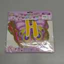 Vints Butterfly Birthday Party Decorations,Purple Pink Happy Birthday Butterfly Banner Butterfly Hanging Swirl Streamers 6 Pcs Tissue Pom Pom for Girls Party Spring Themed Party