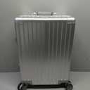 All Aluminum Carry On Luggage 22x14x9 Airline Approved，Hard Shell Carry On Luggage with Spinner Wheels, Zipperless Luggage Premium Aluminum Suitcase Luggage (silver, 20inch)