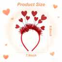 3 x Valentines Headband Heart Headband Valentines Headbands for Women for Wedding Proposal Engagement Birthday Party
