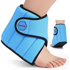 Ankle Ice Pack Wrap for Swelling, 2 Hours Long Lasting Cold Pack for Foot Discomfort, Reusable Ice Wrap for Sprained, Achilles Tendonitis, Plantar Fasciitis Relief, Heel Pain, Surgery Gift