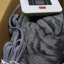 Sealy Heated Electric Blanket Queen Size, Flannel Electric Blanket with 10 Heating Levels & 1-12 Hours Auto Shut Off, Fast Heating Warming Blanket, Machine Washable, Grey, 84 x 90 Inch