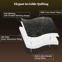 PHF Crushed Velvet Comforter Set King Size, 5-Piece Luxury Winter Bedding Sets with 2 Euro Shams, Heavyweight Warm Fluffy Velvet Bed Spread, Glam Home Decor, Grey