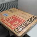 Hasipu Vanity Mirror with Lights, 40" x 32" Makeup Mirror, Light up Mirror with 19 Dimmable LED Lights and 10X Magnification, 3 Colors Modes, Touch Control, USB Charging Port, White