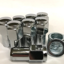 Mag Lug Nut 12x1.5 Flat Top 1.0" Long Shank, Zinc Washer