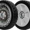 Replacement Lawn Mower Rear Drive Wheel for 42710-VE2-M02ZE 42710-VE2-M00ZE 42710-VE2-M01ZE 42710-VG3-B00 - 8" Wheel Assebmly Compatible with HRR216 HRS216 HRT216 Walk Behind Lawn Mower (Set of 2)