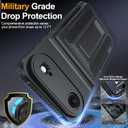 for iPhone Air Case Wallet with Card Holder (4-5Cards) +1 Privacy Screen Protector,[RFID Blocking][Kickstand][Military Drop Protection] Full Camera Protection Wallet Case for iPhone 17 Air