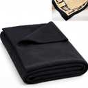 Peryiter 90" x 108" Black Batting 80/20 Cotton Blend Natural Cotton Quilt Batting for Quilts Arts and Crafts