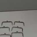 uxcell 6 Pcs Metal Purse Frame, 10.5cm/4.1" Retro Arch Kiss Lock Clasp Frame Embossed for Purse Making, Handled Bag, Coin Bag Clutch Bag, Frame Hardware Replacements (Silver)