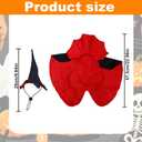 Halloween Goose Outfit, Spooky Clothes Set for 23 Inch Porch Goose Decor Funny Outdoor Garden Lawn Yard Patio Statue Art (Vampire Style)