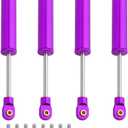 4PCS Built-in Spring Shocks Absorbers Damper for 1/18 RC Crawler Redcat Ascent-18 Metal Upgrade Part (purple, 77mm)