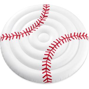 Blueweenly Inflatable Baseball Basketball Ride-on Pool Float 5.25 ft Extra-Large Sport Theme Blow up Pool Float Summer Floaty Party Lounge Raft for Beach Swimming Adults