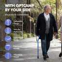 GPTCAMP Walking Cane and Walking Stick for Men Women,Lightweight Folding Canes with Offset Soft Cushioned Handle,Adjustable & Collapsible,Mobility & Leg Surgery Recovery
