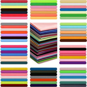 Tudomro 120 Pcs 10 x 10 Inch Solid Multicolor Cotton Fabric Bundles Squares Fat Quarters Precut Quilting Fabric Sewing Material Color Analysis Draping Kit for Beginner DIY Sewing Patchwork Craft