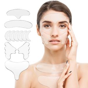 Wrinkle Patches for Face, Neck, Chest, Forehead, Under Eye & Nasolabial Folds  Reusable Facial Silicone Pads for Anti Wrinkle Treatment, Fine Lines Smoothing, Firming & Hydrating Skincare, 11 Pcs