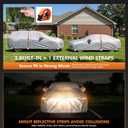 Car Cover Waterproof All-Weather,Heavy-Duty Outdoor Full Exterior Automobiles SUV(Length up to 181 inch) with Windshield Sun Shade Universal Fit Subaru CrossTrek,Audi Q3,Soul,Element etc