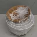 QRRICA Plant Pots 10/9/8/7.5/7 Inch Self Watering Pots, Set of 5 Plastic Planters with Drainage Holes and Saucers,Plastic Flower Pots,Nursery Planting Pot for Indoor Out Door PlantsWhite