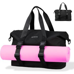 Yoga Mat Bag for Women Men - Large Carryall Tote with Shoulder Straps for Gym, Yoga, Pilates, Office, Travel, Weekender Bag by SMILING BUDDHA