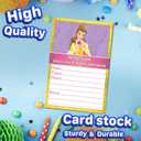 Set of 20 Royal Beauty -Themed Happy Birthday Invitation Cards & Envelopes - Lightweight (240g), Postcard Style Invites for the Perfect Party Pack