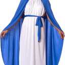 Morph Virgin Mary Costume For Kids, Virgin Mary Costume For Girls, Nativity Outfits For Children, Religious Dress Up (Small)