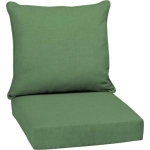 Arden Outdoor Deep Seat Cushion Set, 24 in x 24 in, Weather-Proof, Rain-Proof, Fade Resistant Patio Cushion for Chair, Sofa, and Couch Bright Moss Green Leala, 1 Pack