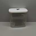 Rice Container - 25 Lbs/12KG/12L Rice Dispenser Storage with Measuring Cup Food Cereal Container Bins Pet Food Container Household for Kitchen Pantry Organization,White