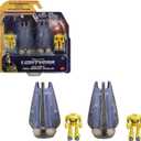 Mattel Disney Pixar Lightyear Hyperspeed Series Zyclops Space Pod Battle Damage & Zyclops Figure, 3.78 Inch Long Vehicle & 1.75 Inch Figure, Toy 4 Years & Up