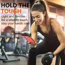 SPIDERCASE Designed for iPhone 13 Pro Case, [10 FT Military Grade Drop Protection] [with 2 pcs Tempered Glass Screen Protector] Cover for iPhone 13 Pro 6.1 inch (Dark Red)