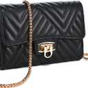 Small Crossbody Bag Sling Bag, Phone Holder for Women (Q Black)