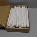 Baquler 50 Pcs 9.7 Inch LED Flameless Taper Candles Bulk Battery Operated Taper Candles Flickering Candlesticks for Wedding Church Holiday Table Decoration