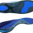 Cloudflo Plantar Fasciitis Insoles for Men Women,High Arch Support for Pain Relief,Shoe Inserts Orthotic for Flat Feet,Work Boot Insoles for Shock Absorbing Inserts (Fit for Standing All Day) DB-S (MEN 5.5-6.5|WOMEN 7.5-8.5(260mm), Dark-blue)