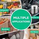 2Pack Refrigerator Odor Eliminator Fridge Deodorizer 2Pcs, Activated Carbon, Lasts 10 Years