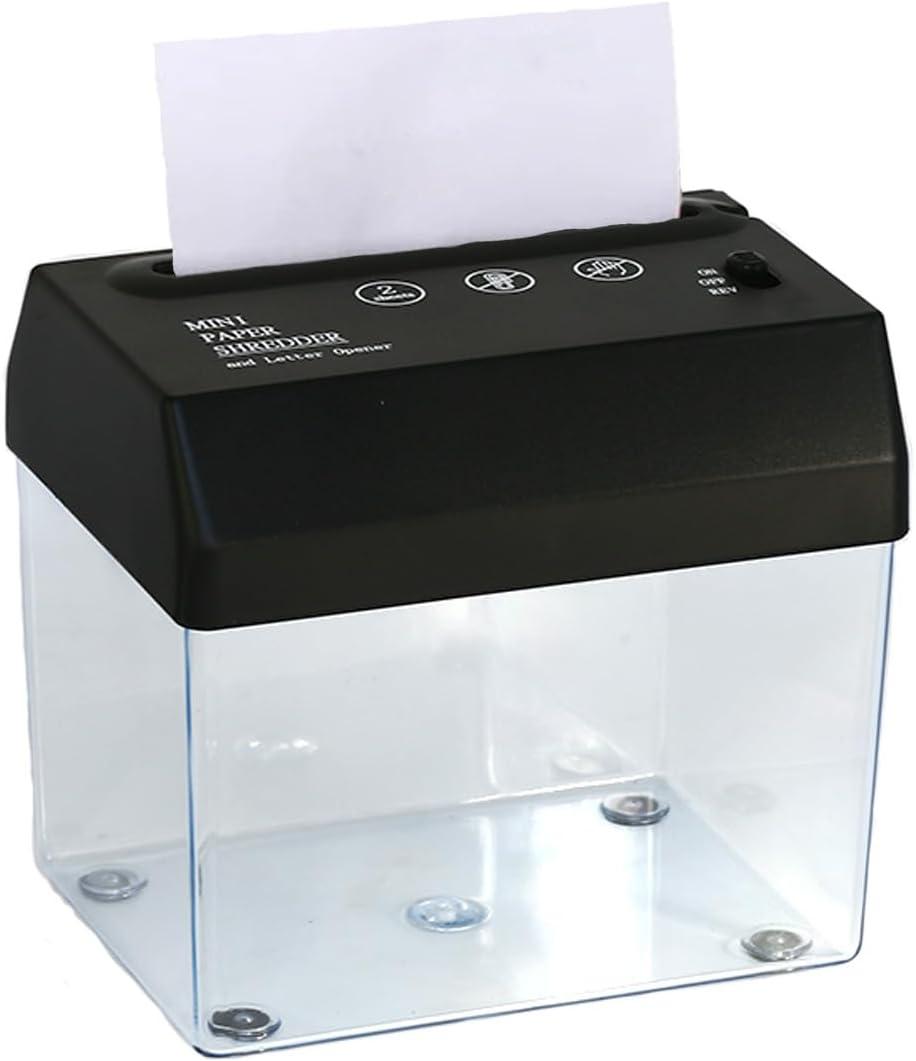 Mini Electric Paper Shredder - Portable Shredder for Home Use - A6 Mini Paper Shredder - Small and Convenient Home Paper Shredder
