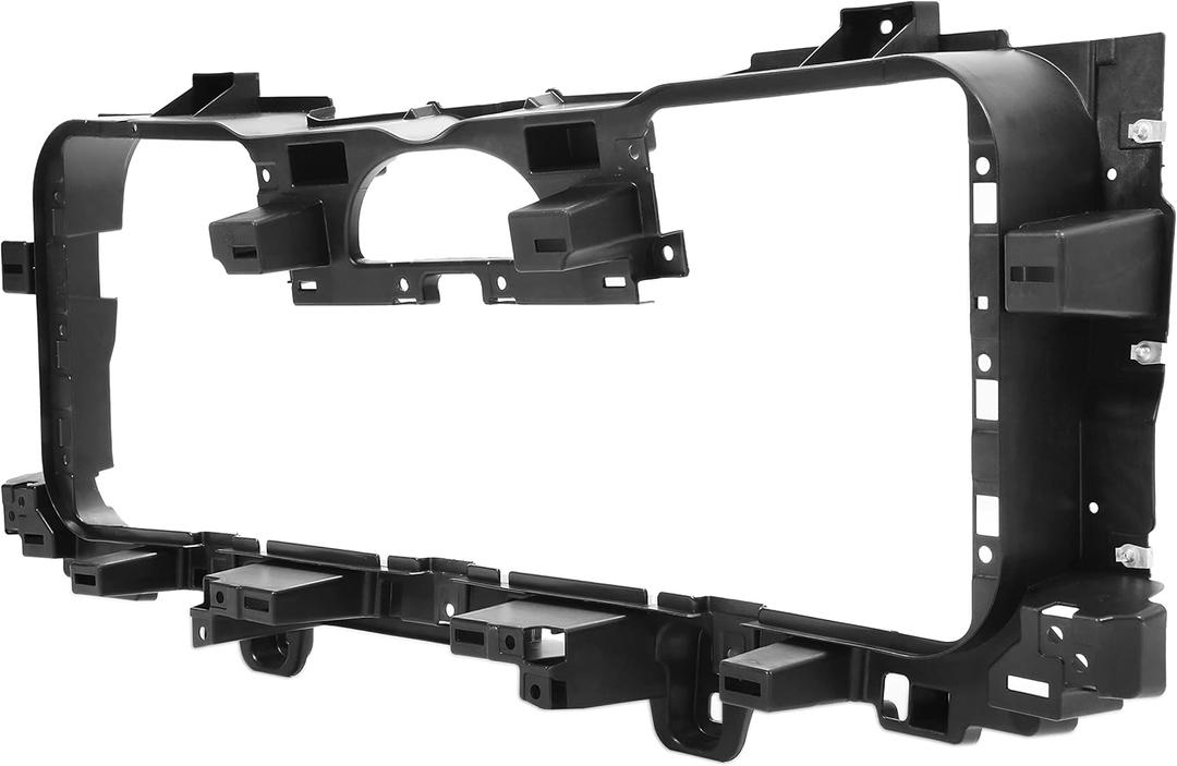 HECASA Front Bumper Grille Shutter Compatible with 2014-2019 GMC Sierra 1500 2500 HD 3500 HD Replacement for 85632900 23267374 Bumper Air Radiator Support Grid Bracket