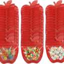 Yexiya 200 Pcs Large Back to School Gift Bags 4 x 4 Inch Apple Shaped Treat Bags Cute Apples Clear Cellophane Bag Plastic Heart Candy Goodie Reusable Sealed Bag for Office Party Supply (Red)