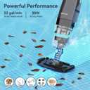 Cordless Handheld Pool Vacuum for Above Ground Pool,22 Gal/Min Suction, 60 Min Runtime, Dual-Phase Cleaning System, Obsidian
