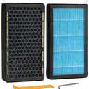 2-Pack Tesla Model 3/Y HEPA Cabin Air Filter Replacement (2016–2026), H13 True HEPA Activated Carbon Replacement for Model 3 Model Y, Odor-Free, Easy Install