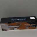 Vacuum Sealer 75KPa, 6-in-1 Dry/Moist Modes, Digi Timer, Built-in Cutter, Compact w/10 Bags (Bright Silver)