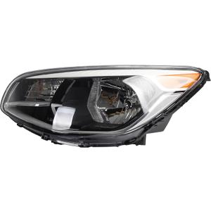 Dasbecan Halogen Headlight Compatible With Kia Soul 2014-2019 left driver side Headlight Assembly Chrome Housing Replaces# 92101-B2270 92101B2270 KI2502167