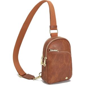 INICAT RFID Blocking Sling Bag, Anti Theft Crossbody Bag for Women Compact Travel Purses Leather