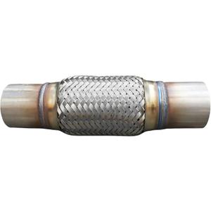 SUISFLXGRO Exhaust Flex Pipe Universal Type 100% Stainless Steel For Heavy Duty and Cars (1 PC, 2.25X6X10)