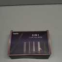 5 in 1 Curling Iron with Thermal Brush and 4 Interchangeable Ceramic Barrels(1/2 to 1 1/2 inch), Curling Wand Set with Flat Iron, Fast Heating, Dual Voltage Hair Curler, Gifts for Women (Rose Gold)