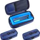 2 Set Insulin Pen Cooler Travel Case Diabetic Medication Carrying Insulated Bag Keep Medicine Cool Portable Injection Medical Bottle Storage with Protective Ice Brick,7.9x3.5x2 in