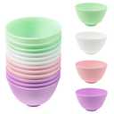 12PCS Facial Silicone Mixing Bowl, 3.5 Inch Multicolored Silicone Pinch Bowls, Microwaveable Mask Facial Esthetician Bowls for Home Salon, Women Cosmetic Mixing (12 Piece, 4 Colors)