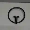 RARXTR Matte Black Toilet Paper Holder & Towel Ring SUS304 Stainless Steel 2pc Bathroom Hardware Set with Double Post Pivoting Toilet Paper Roll Holder Wall Mount & Bathroom Towel Holder Set