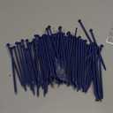 1/4 x 6 Hex Head Blue Concrete Screw Anchors (100 pcs Screw Kit) with one Screwdriver and Drill Bit for Concrete, Masonry, Block, Brick and Wood Fastening
